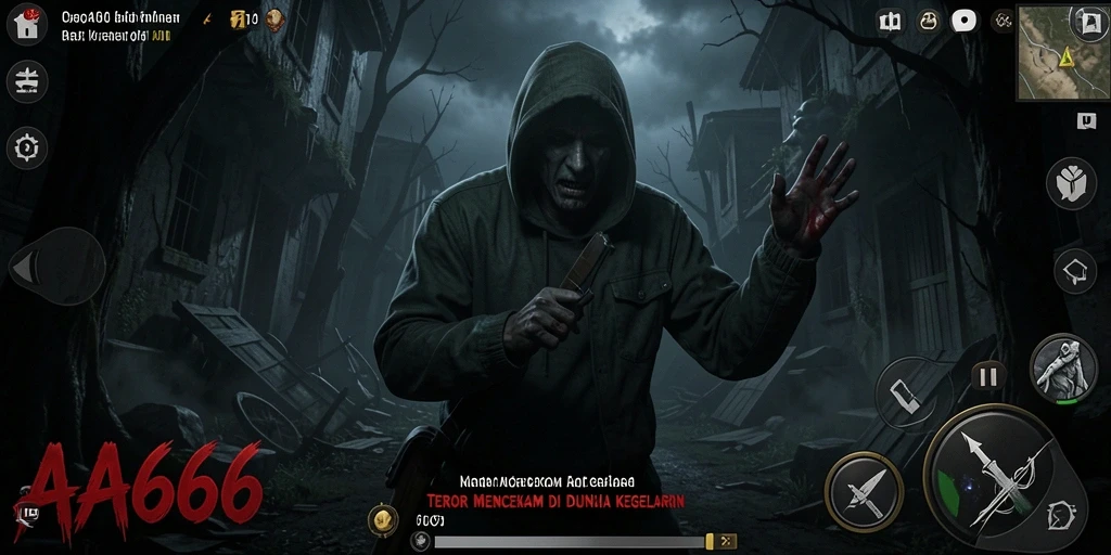Gameplay menyeramkan dengan suasana kegelapan yang mencekam.