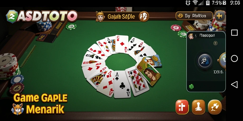 Tangkapan layar gameplay ASDTOTO menampilkan aksi seru permainan Gaple.
