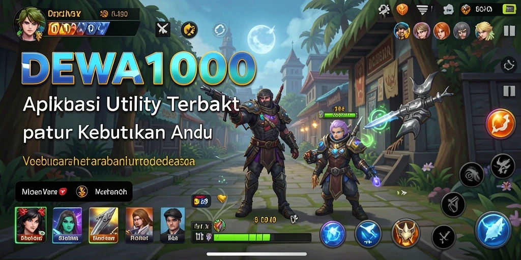 Tampilan antarmuka DEWA1000 yang sederhana dan menarik.