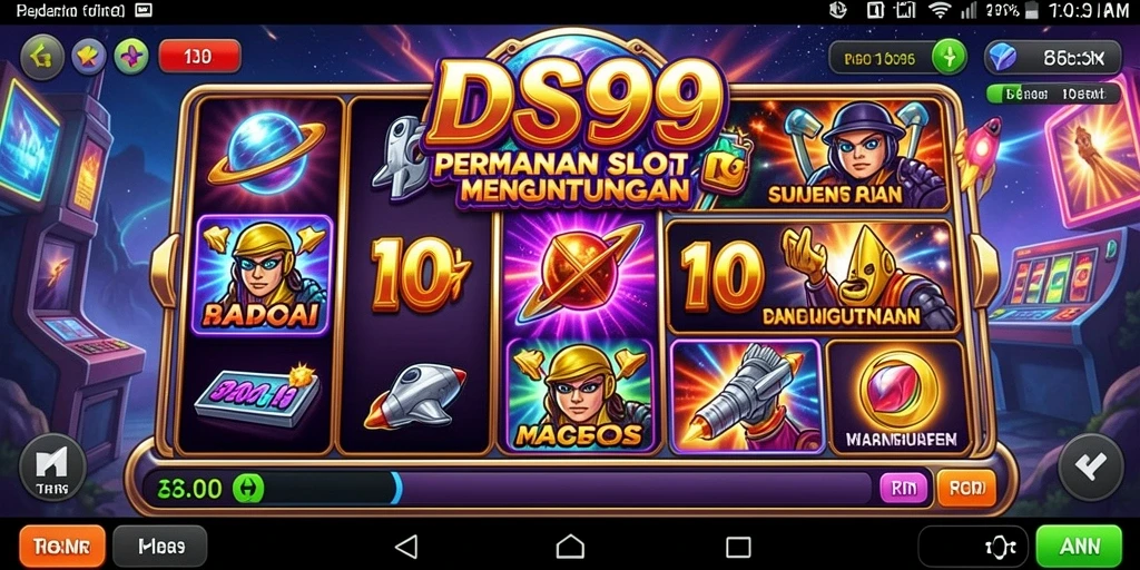 Screenshot gameplay DS99 dengan tampilan menarik dan fitur Slot yang mengesankan.