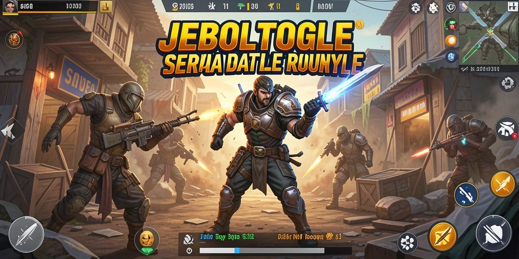 Tangkapan layar gameplay JEBOLTOGEL yang menegangkan di arena Battle Royale.