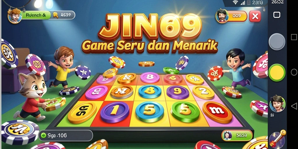 Tampilan gameplay menarik dari JIN69 yang menunjukkan kemeriahan bermain Bingo.