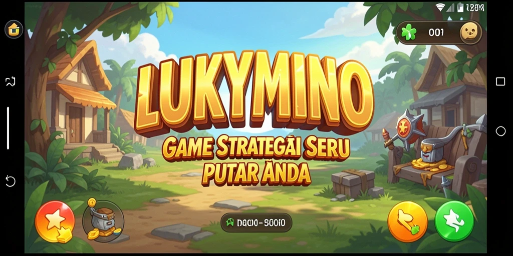 Tampilan gameplay seru dari LUKYMINO yang penuh strategi.