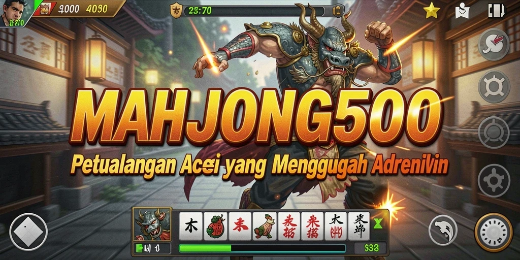 Gameplay menarik MAHJONG500 dengan aksi cepat dan grafik menawan.