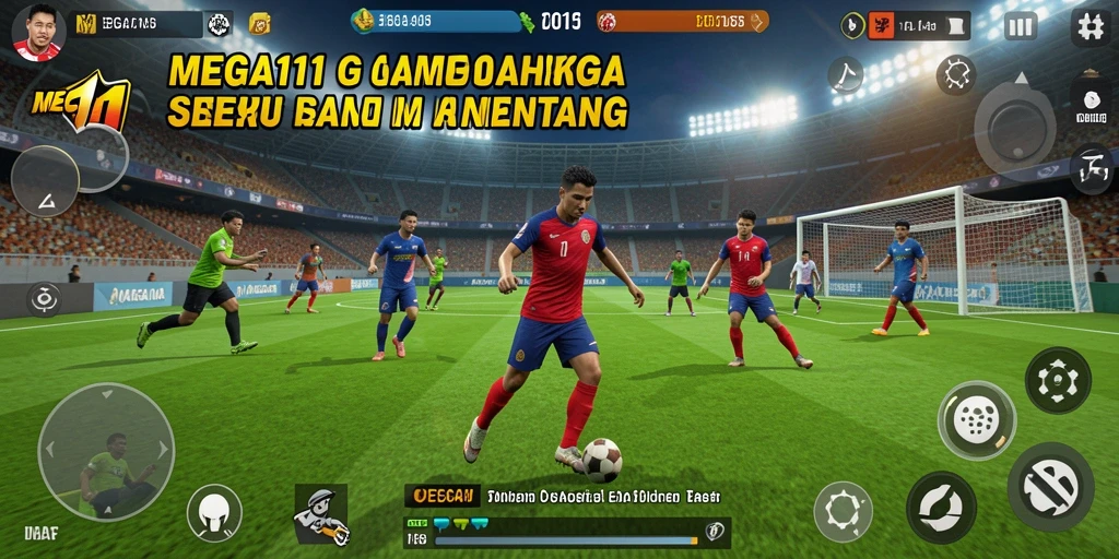 Tampilan gameplay seru di MEGA111 dengan aksi olahraga mendebarkan.
