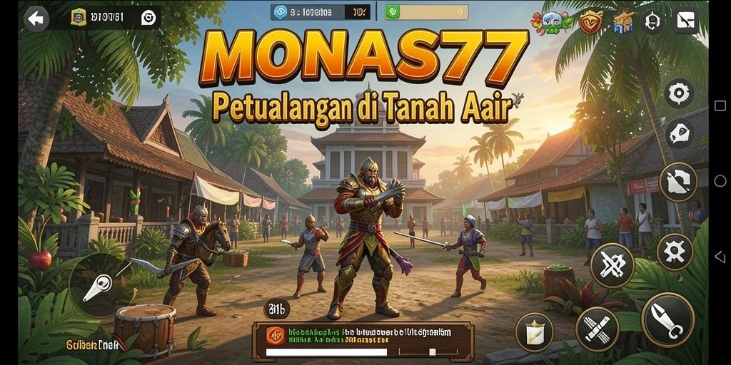 Tampilan gameplay MONAS77 yang menarik saat menjelajahi dunia petualangan.