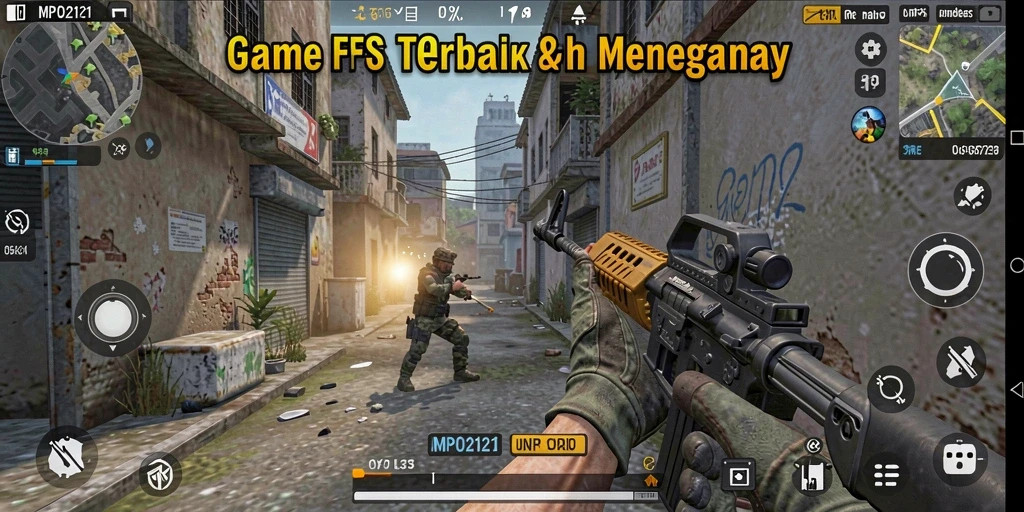 Screenshot gameplay intens dari MPO2121 dengan aksi tembak-menembak.