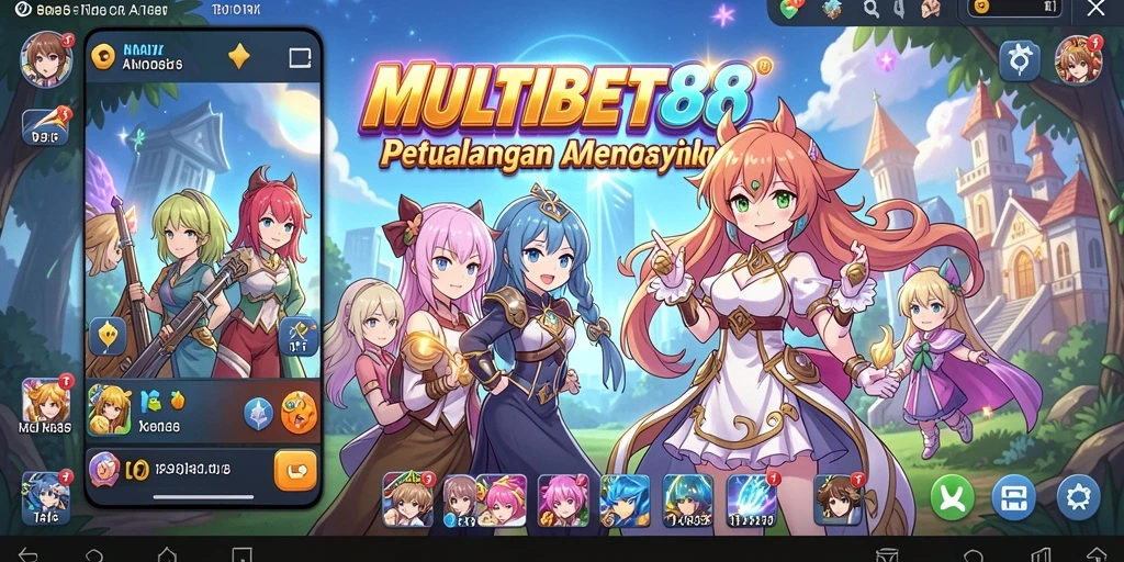 Tangkapan layar MULTIBET88 menampilkan karakter anime bertarung dalam pertarungan epik.