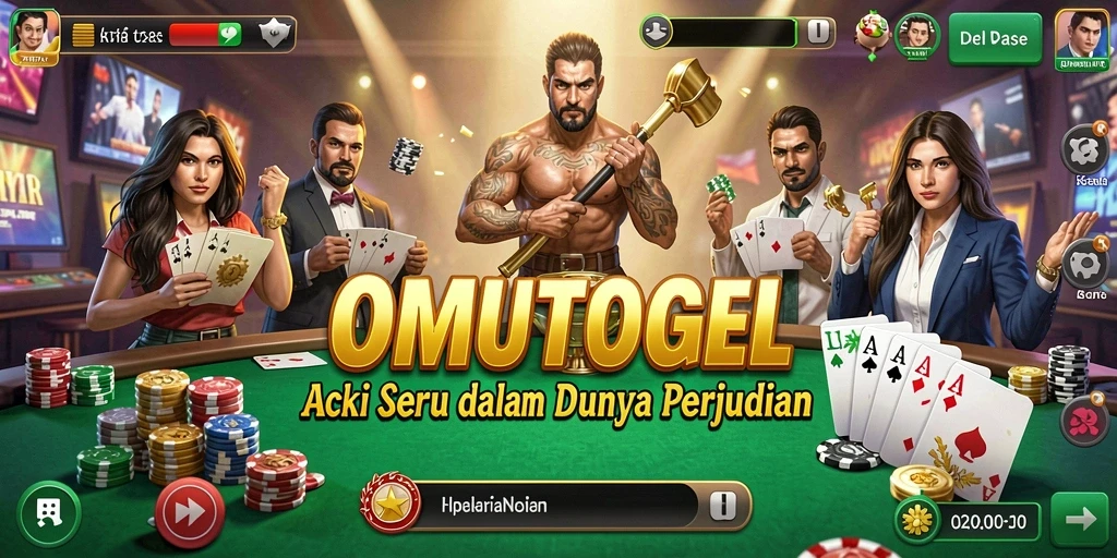 Screenshot gameplay OMUTOGEL yang menampilkan aksi seru dan intens.