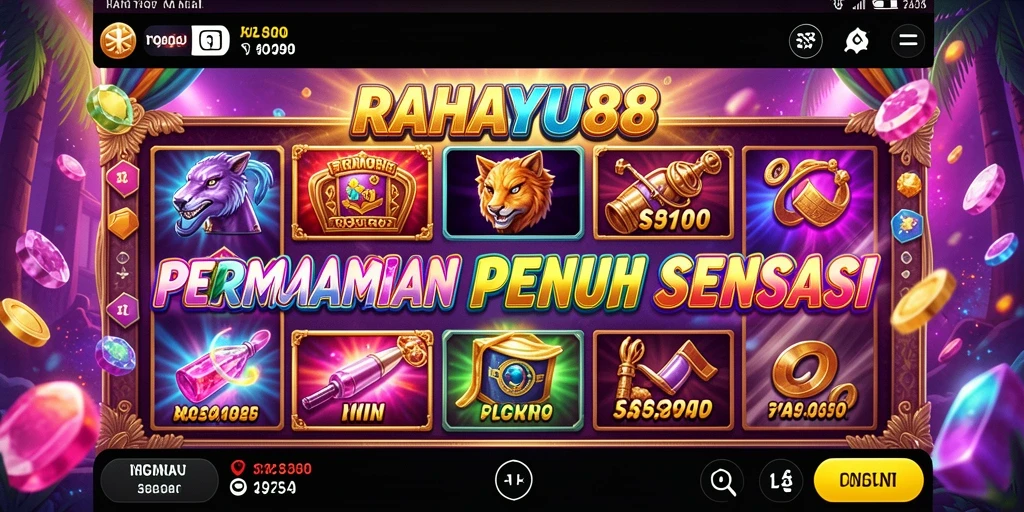 Tampilan gameplay RAHAYU88 yang menarik dan penuh warna.
