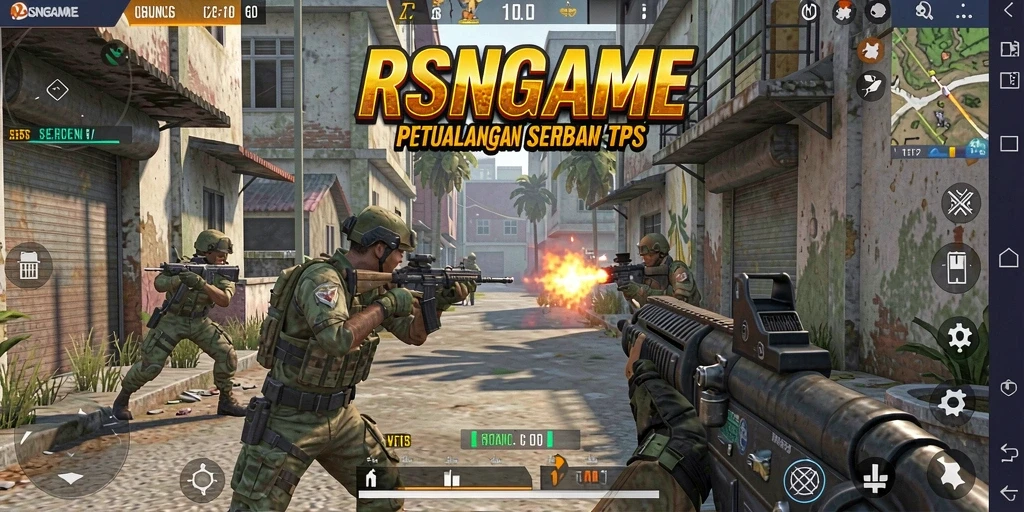 Tangkapan layar RSNGAME menampilkan aksi seru dari gameplay TPS.