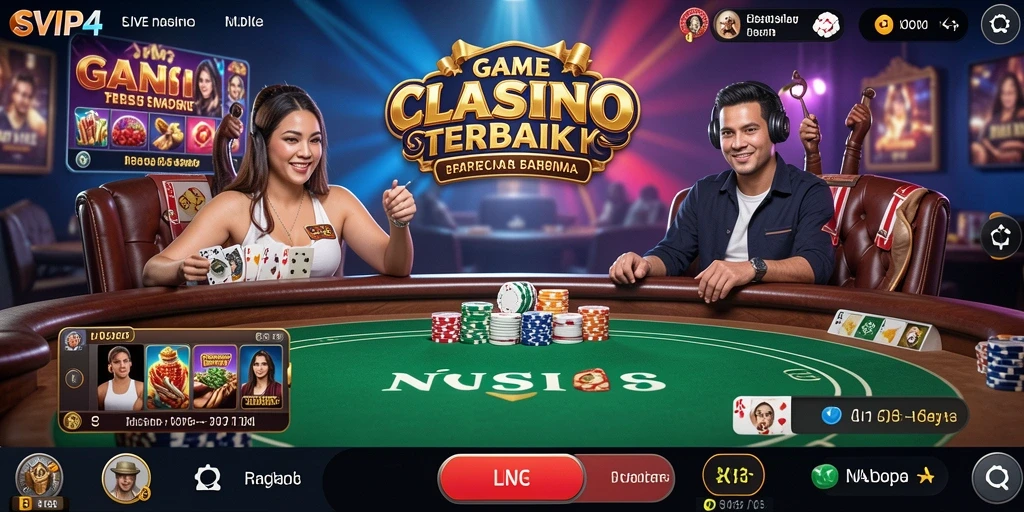 Tampilan permainan Live Casino yang menarik di SVIP4.