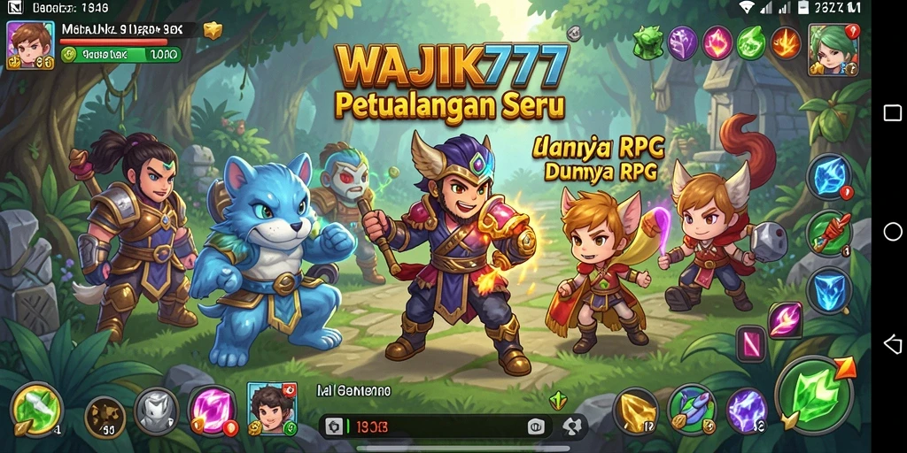 Tampilan mencolok dari gameplay RPG WAJIK777 yang menampilkan aksi seru.